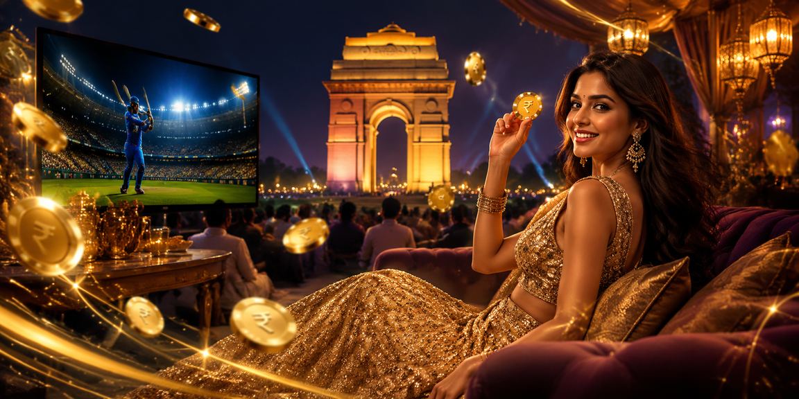 Young Indian woman playing Rummy on mobile near India Gate, Delhi
