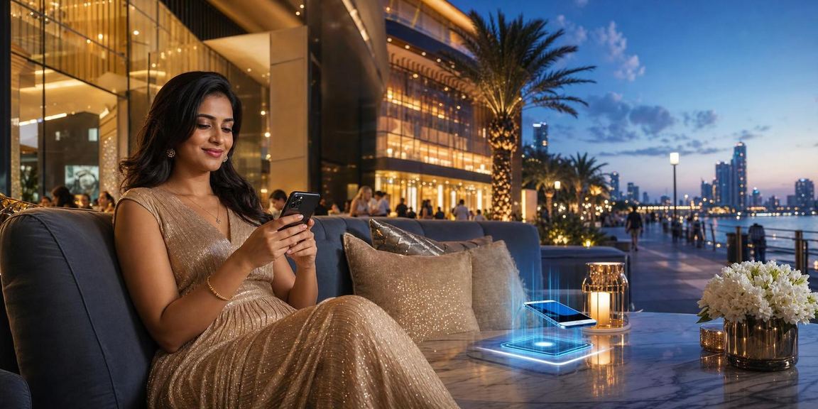 Person using mobile payment in India securely